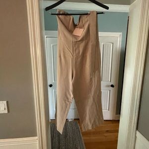 Kittenish - XL tan, wide legged jumpsuit
